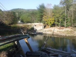 Gap across the river